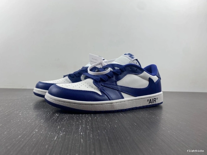 DM7890-101 JORDAN TRAVIS 1 X AIR CUSTOM OFF-WHITE X SCOTT 0814